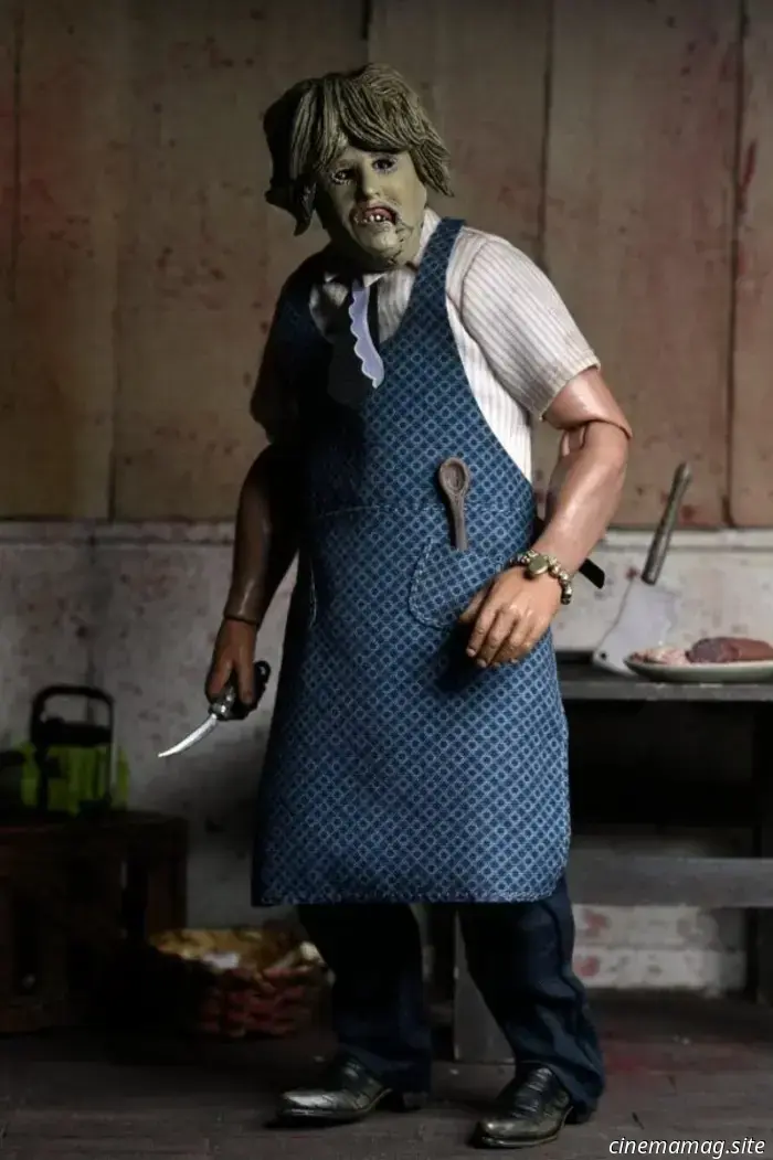 NECA introduces new figures of Leatherface from the Texas Chain Saw Massacre.