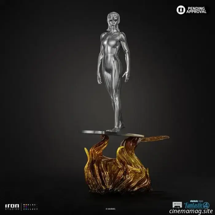 Los Cuatro Fantásticos: Primeros pasos — estatua coleccionable del Surfista Plateado presentada por Iron Studios