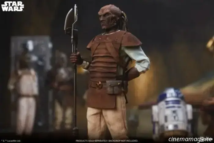 Protect your skiff with the sixth scale figure of Pagetti Rook from Sideshow's Star Wars: Scum & Villainy collection.