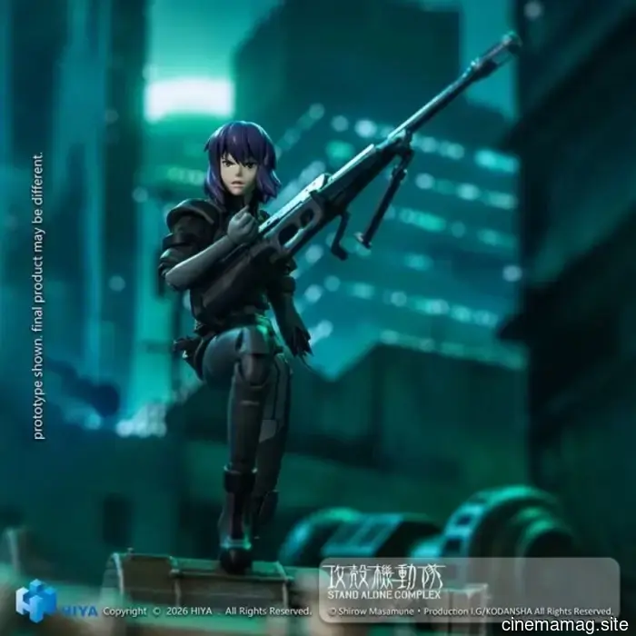 Hiya Toys presenta la figura de acción Motoko Kusanagi Ghost in the Shell: Stand Alone Complex de la Exquisite Super Series.