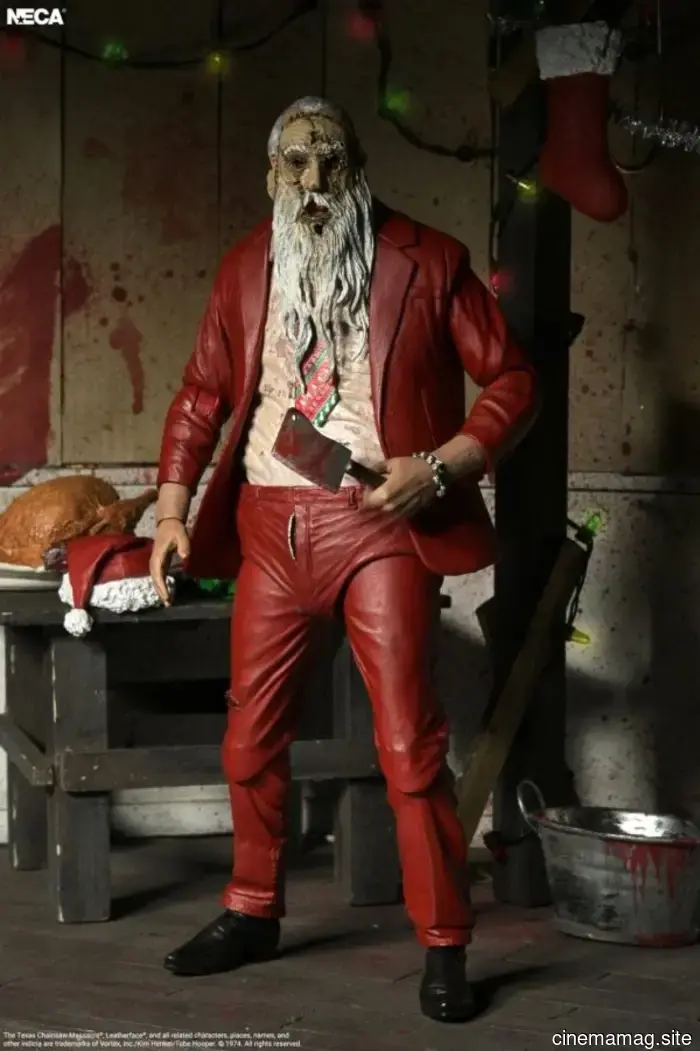 Santa Leatherface is now part of NECA's Texas Chainsaw Massacre action figure series.
