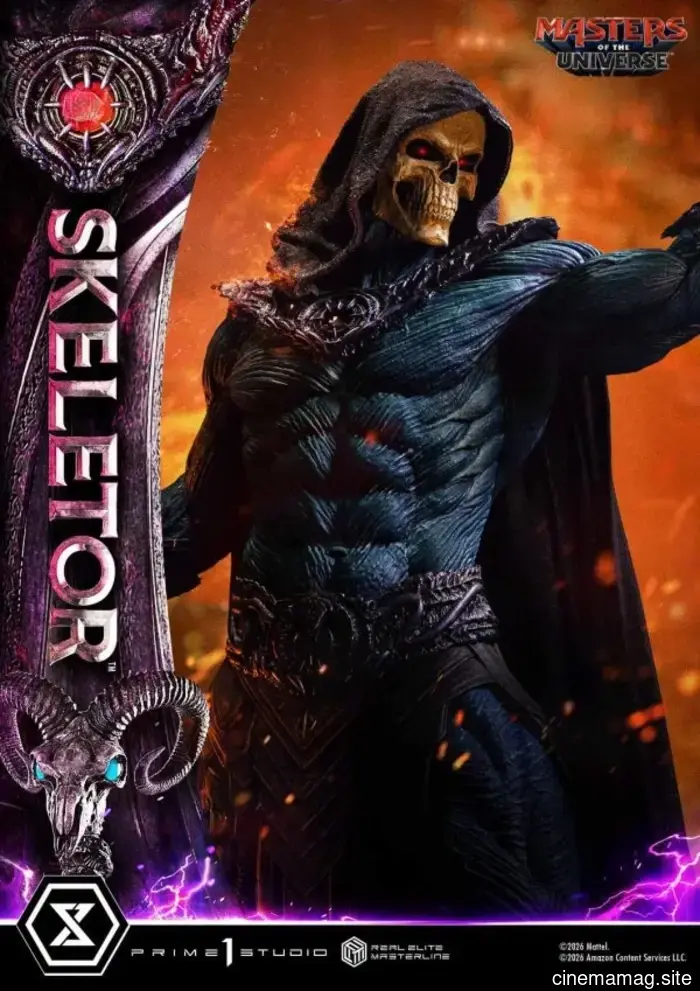 Masters of the Universe Skeletor Real Elite Masterline statua da collezione rivelata da Prime 1 Studio