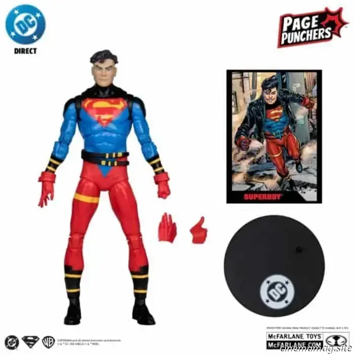 Wonder Woman y Superboy se unen a la línea DC Page Punchers de McFarlane con nuevas figuras