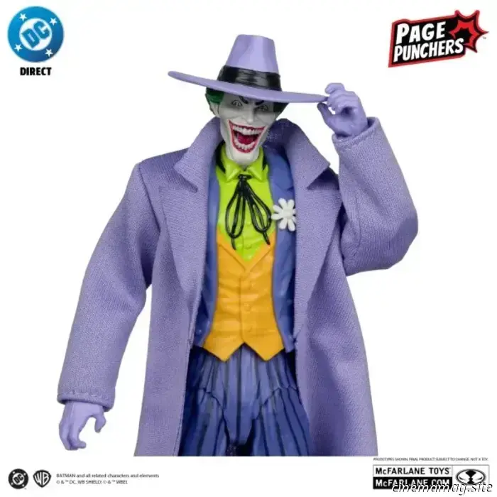McFarlane Toys представляет серию Page Punchers с Суперменом, Джокером и Бэтменом: «Темный рыцарь возвращается».