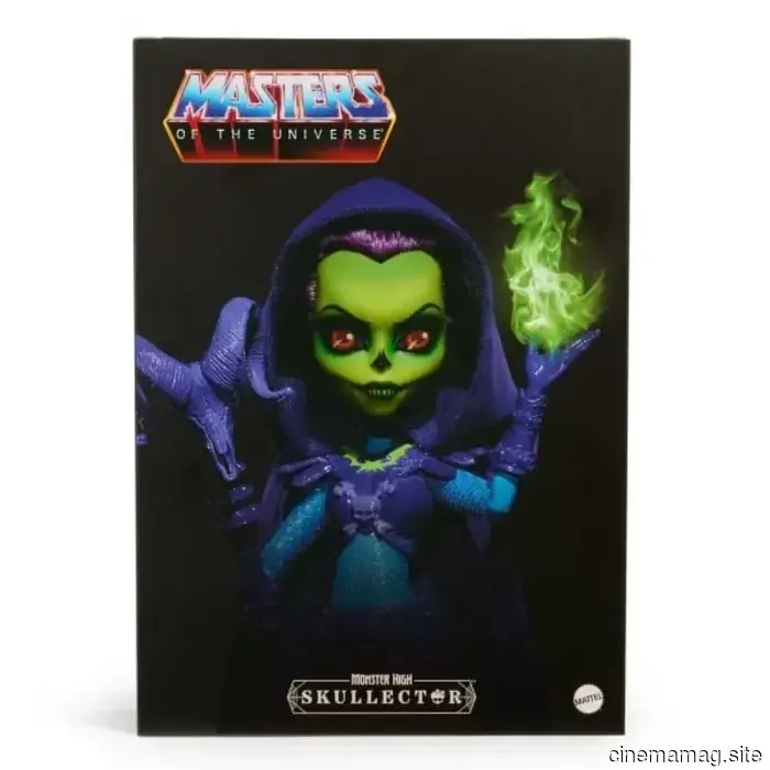 Skeletor receives the Monster High Skullector makeover in a Masters of the Universe crossover doll.