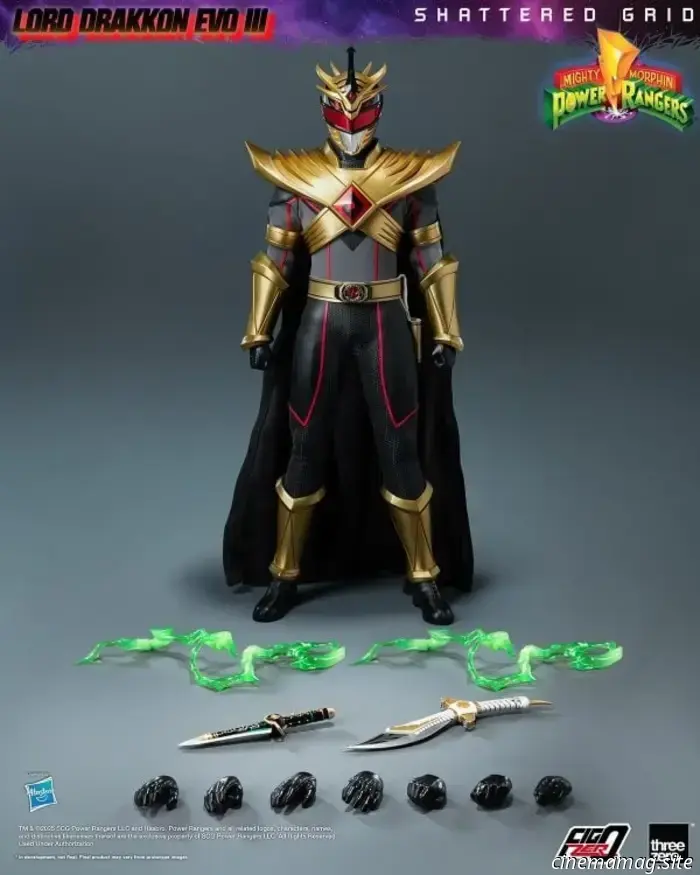 Threezero has revealed the sixth scale figure of Lord Drakkon from Mighty Morphin Power Rangers: Shattered Grid.