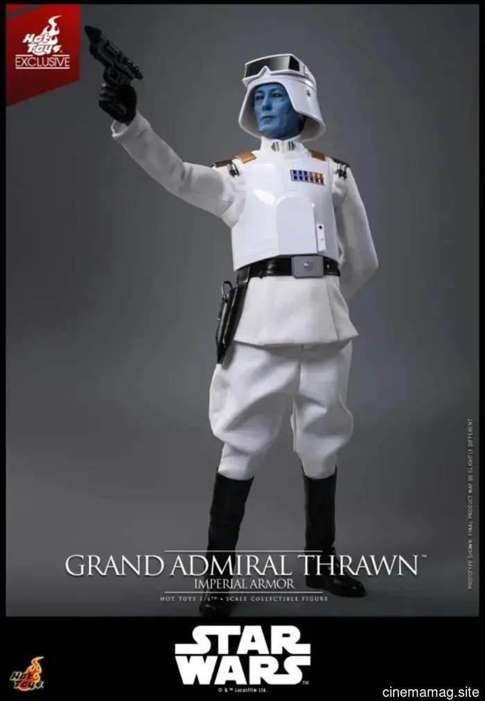Grand Admiral Thrawn wears Imperial Armor in Hot Toys' newest sixth scale figure from Star Wars.