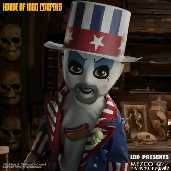 El Capitán Spaulding de 'La Casa de los 1000 Cadáveres' se une a la línea de Muñecas Vivas de Mezco.
