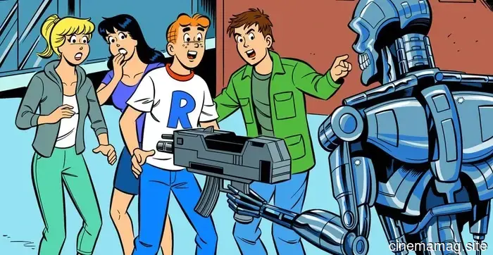 John Connor registers at Riverdale High for the crossover event of Archie vs. The Terminator.