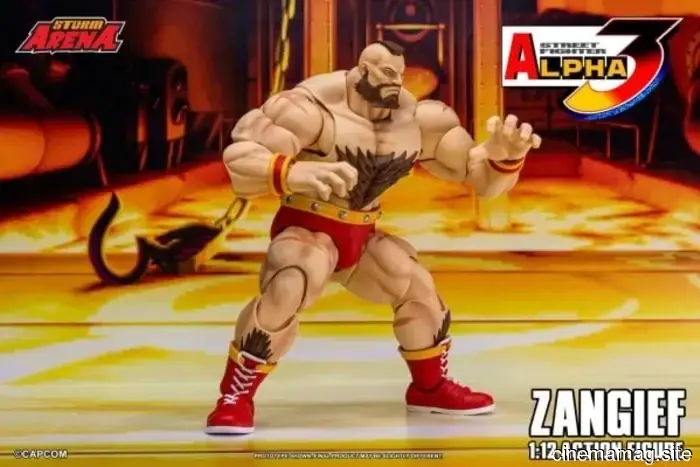 Storm Collectibles has revealed a 1:12 scale action figure of Zangief from Street Fighter Alpha 3.