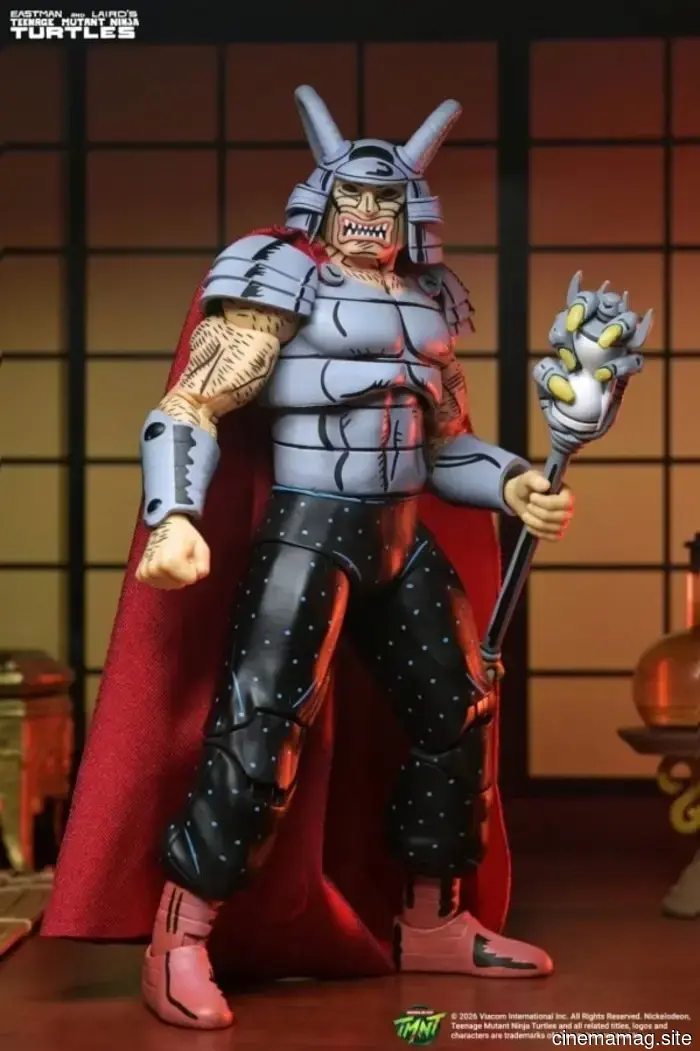 Savanti Romero puts on his Warlord costume for NECA's latest Teenage Mutant Ninja Turtles release.