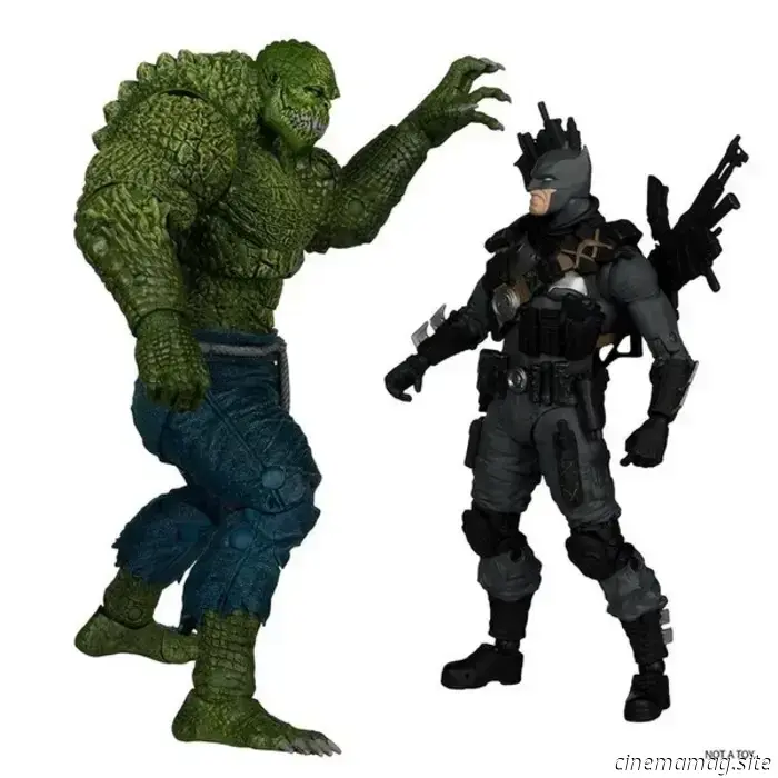 McFarlane Toys reveals a 2-pack of action figures featuring DC Multiverse's The Grim Knight versus Killer Croc.