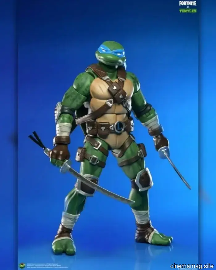 Leonardo e Raffaello si uniscono alla linea di action figure Fortnite x Teenage Mutant Ninja Turtles di NECA.