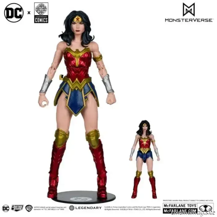 Il 2-pack McFarlane DC Multiverse Wonder Woman vs. Godzilla è stato ufficialmente svelato