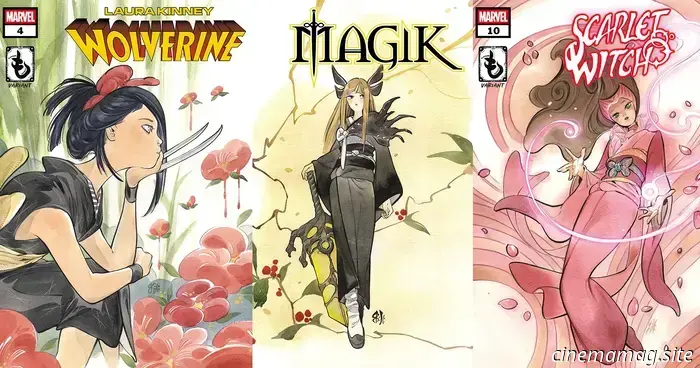 Marvel reveals Kimono variant covers created by artist Peach Momoko.