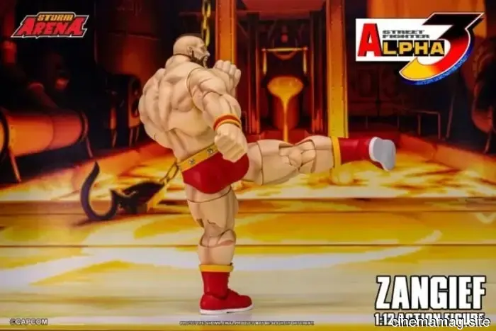 Storm Collectibles has revealed a 1:12 scale action figure of Zangief from Street Fighter Alpha 3.