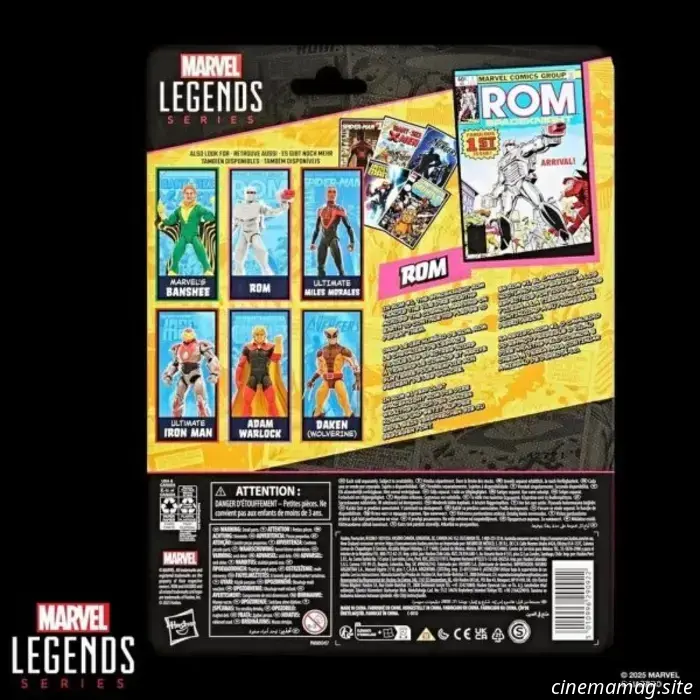 Hasbro has unveiled new additions to its Marvel Legends Series inspired by comics, featuring Rom, Daken, Adam Warlock, and others.