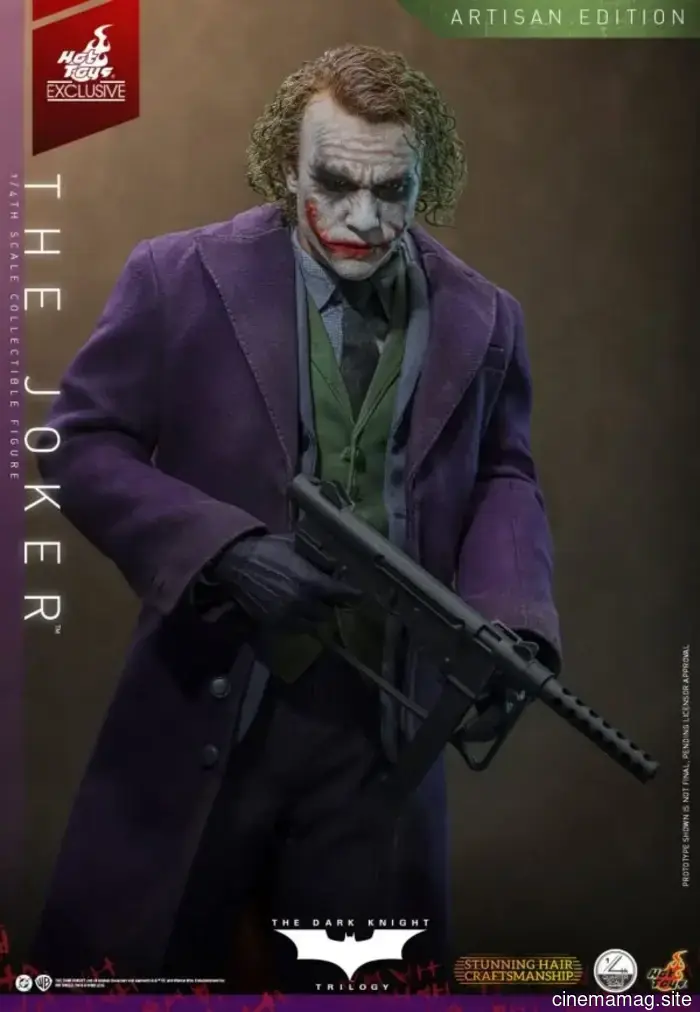 Hot Toys reveals a quarter scale collectible figure of The Joker from The Dark Knight.