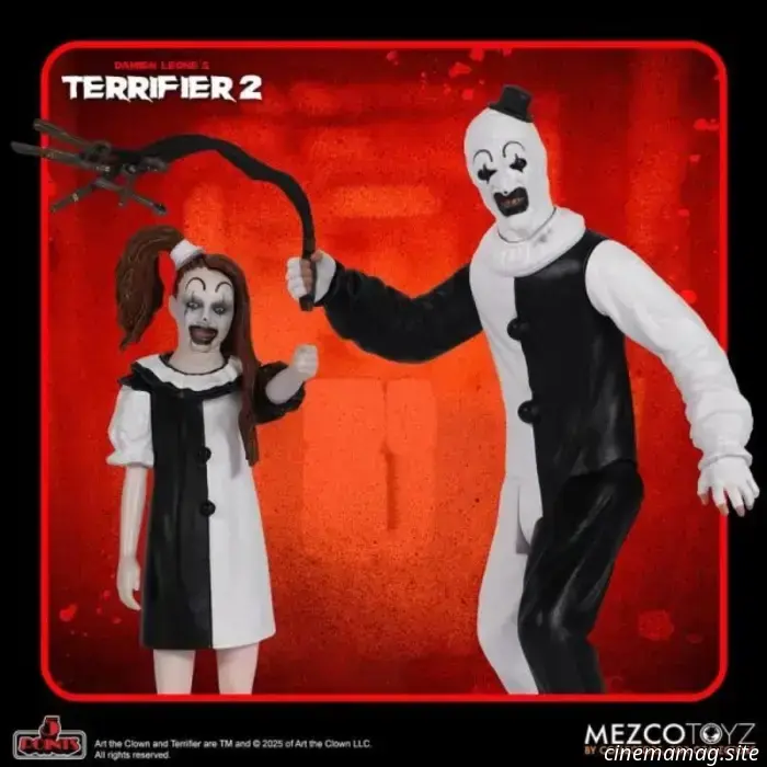 Art the Clown and The Little Pale Girl are added to Mezco’s 5 Points collection with the Terrifier 2 action figure set.