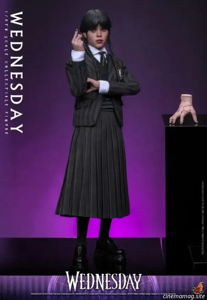 La Wednesday di Jenna Ortega riceve un'action figure in scala 1/6 da Hot Toys.