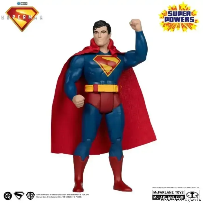 McFarlane reveals a bundle featuring the Superman Super Powers movie figure along with the T-Craft vehicle.