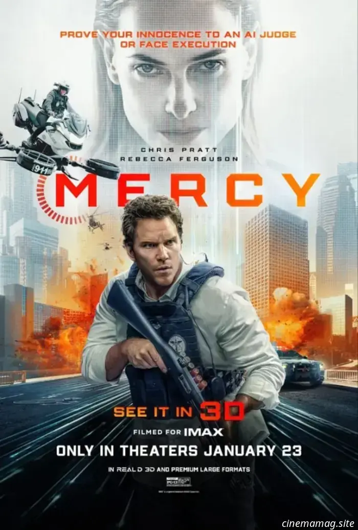 Новый трейлер триллера об ИИ «Mercy» с участием Криса Прэтта и Ребекки Фергюсон