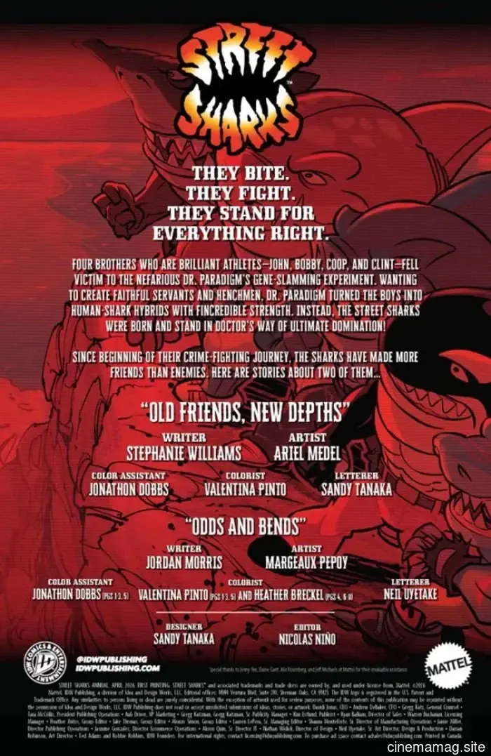 Предварительный просмотр комикса – Уличные акулы Годовой выпуск 2026