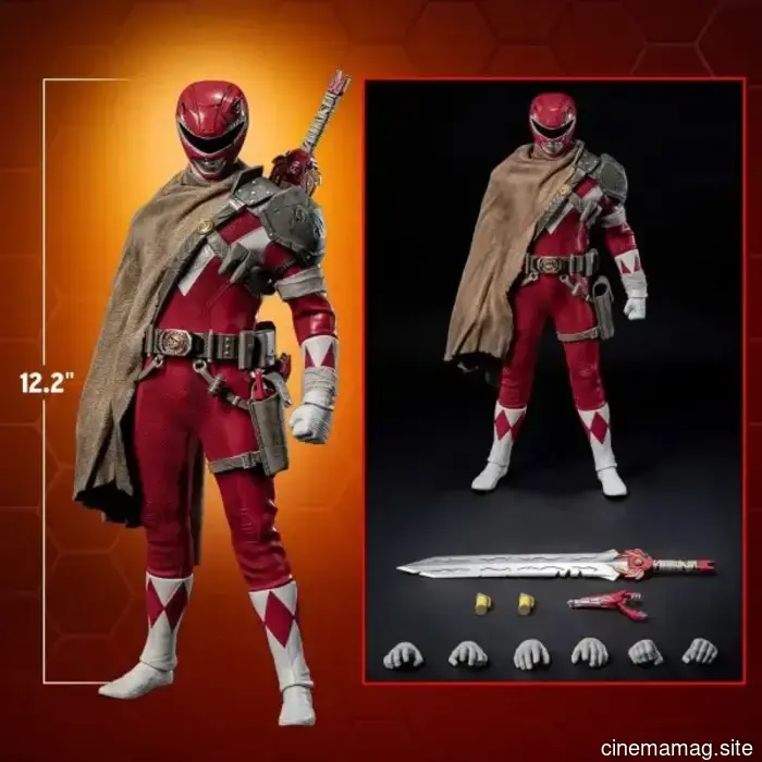 Threezero presenta la figura de sexta escala del Power Ranger Rojo de Mighty Morphin Power Rangers: The Return.