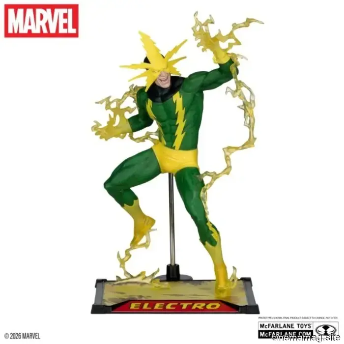 McFarlane Toys has revealed Marvel collectibles of Deadpool and Electro.