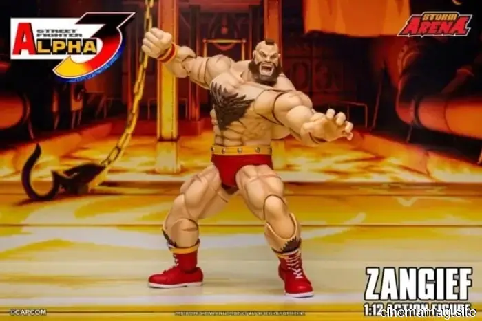 Storm Collectibles has revealed a 1:12 scale action figure of Zangief from Street Fighter Alpha 3.