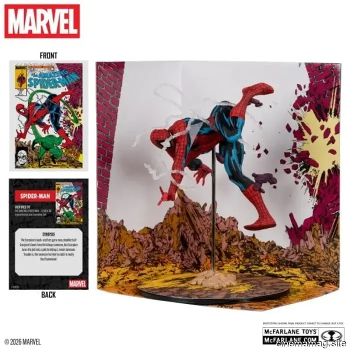 McFarlane Toys revela nuevas figuras coleccionables de Spider-Man, Escorpión y Hulk de Marvel Comics