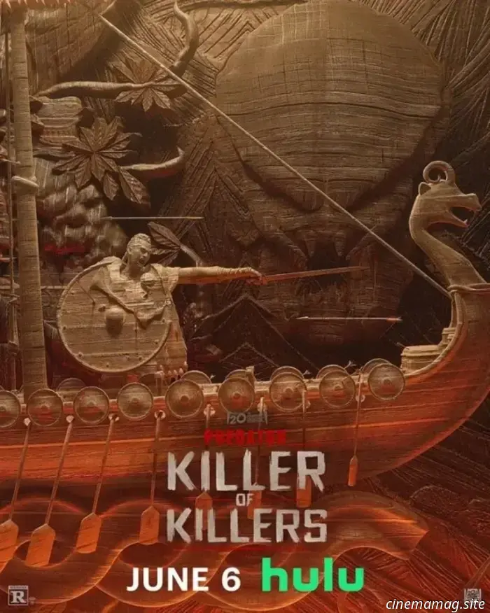 It's a showdown between Predator and Viking in a scene from Predator: Killer of Killers.