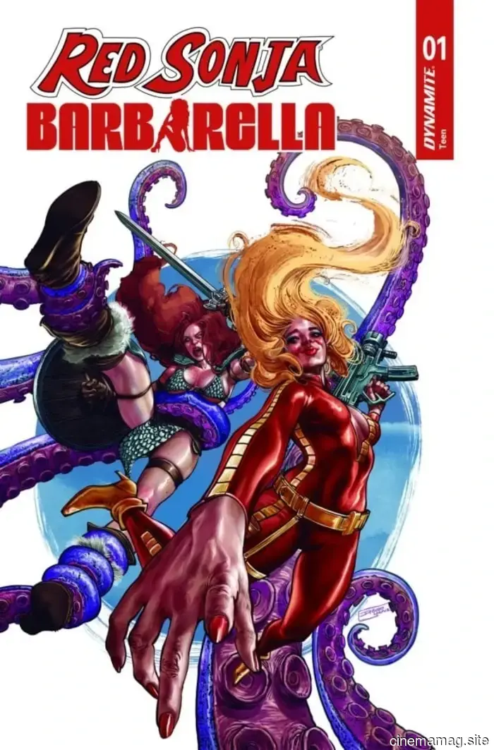 Dai un primo sguardo a Red Sonja / Barbarella #1 con un'anteprima esclusiva.