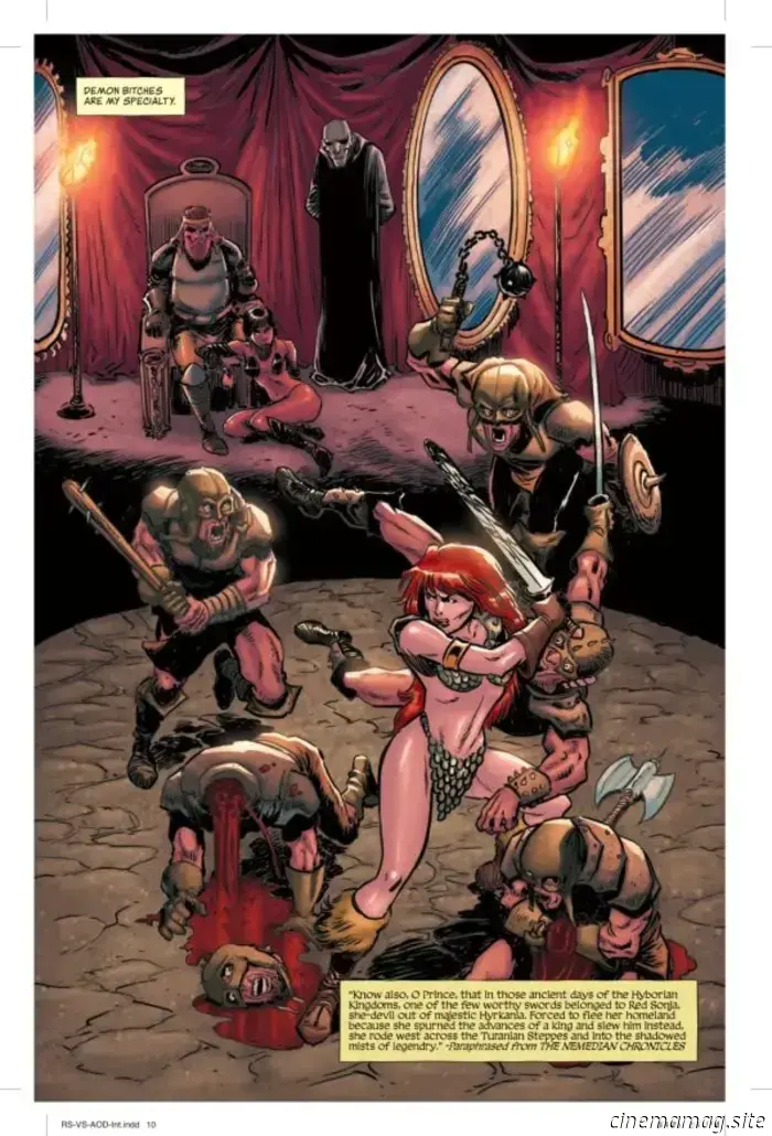 Eche un vistazo a Red Sonja contra el Ejército de las Tinieblas #1