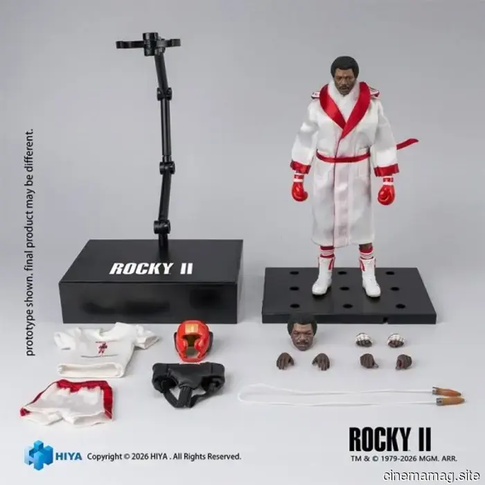 Rocky II Apollo Creed figura d'azione Exquisite Super Series svelata da Hiya Toys