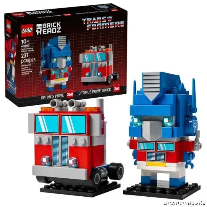 LEGO launches BrickHeadz featuring Optimus Prime and Bumblebee Transformers.