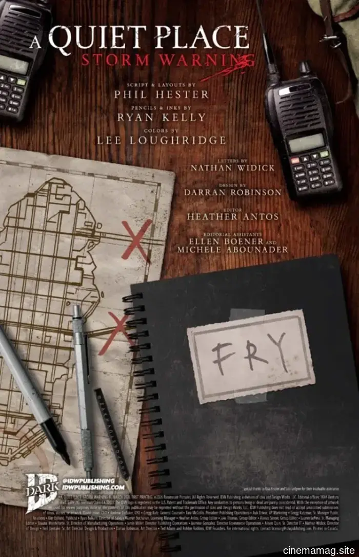 A Quiet Place llega a los cómics con la vista previa de A Quiet Place: Storm Warning #1