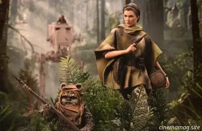Star Wars: Il ritorno dello Jedi - Diorama collezionabile di Leia e Wicket svelato da Iron Studios