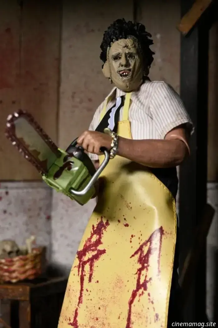 NECA introduces new figures of Leatherface from the Texas Chain Saw Massacre.