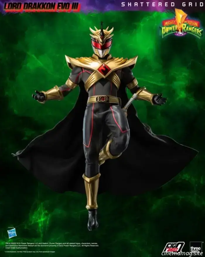 Threezero has revealed the sixth scale figure of Lord Drakkon from Mighty Morphin Power Rangers: Shattered Grid.
