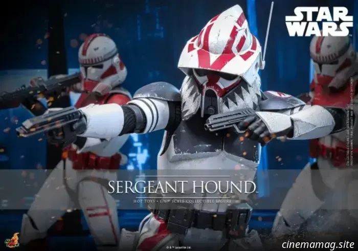 Figura a escala 1:6 del sargento Hound de Star Wars: The Clone Wars, presentada por Hot Toys