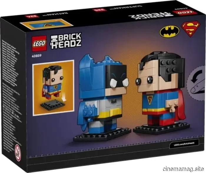 LEGO DC Golden Age Superman e Batman BrickHeadz set in uscita a settembre