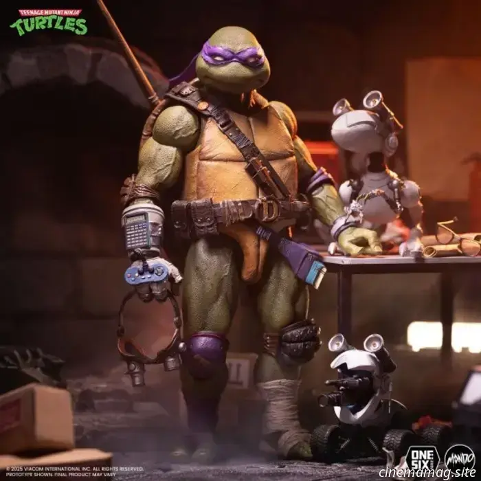 Donatello inaugura la nuova linea di action figure in scala 1/6 delle Tartarughe Ninja di Mondo.