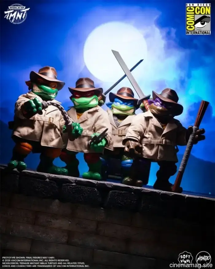 Teenage Mutant Ninja Turtles go undercover for a Comic-Con exclusive action figure collection from Mondo.