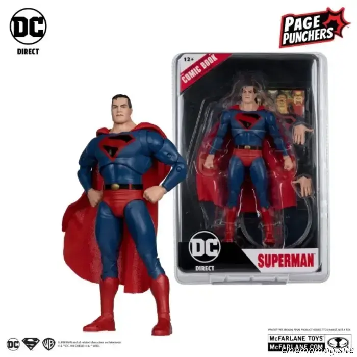 Action figures of Superman: Kingdom Come and Supergirl: Woman of Tomorrow are being added to McFarlane's DC Page Punchers collection.