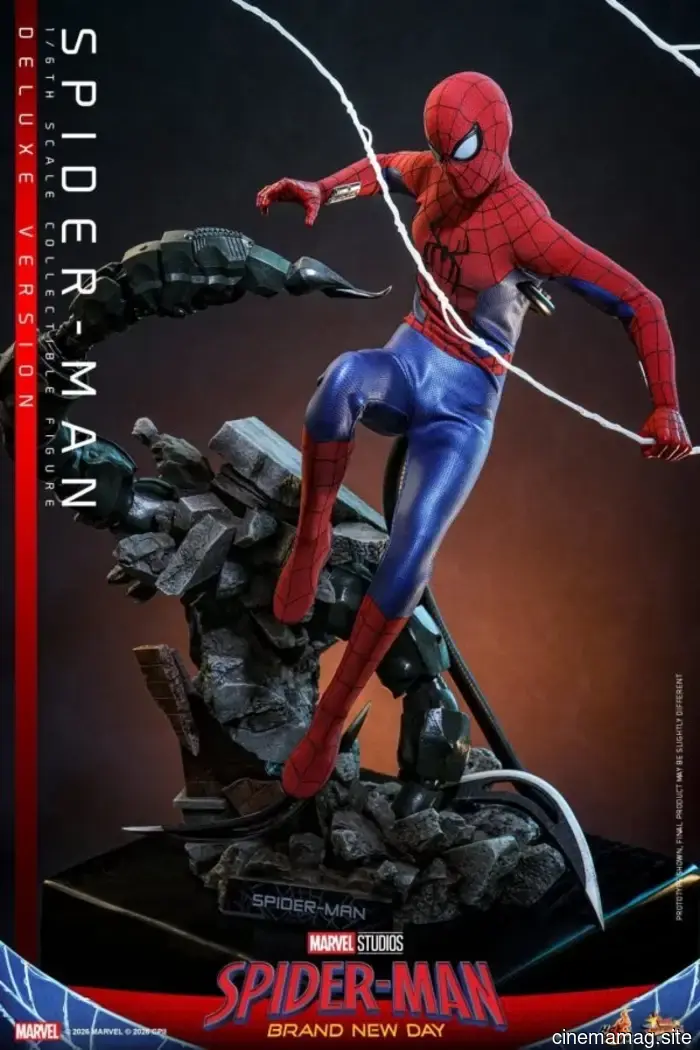 Spider-Man: Brand New Day figura de sexta escala presentada por Hot Toys