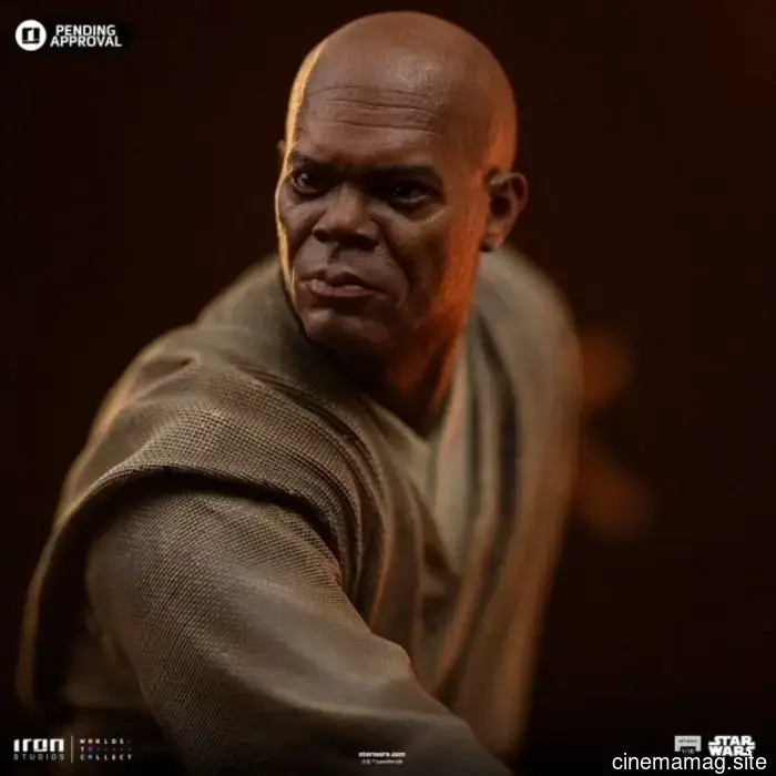 Star Wars: Episodio II – El ataque de los clones Estatua de escala de arte de Mace Windu revelada por Iron Studios