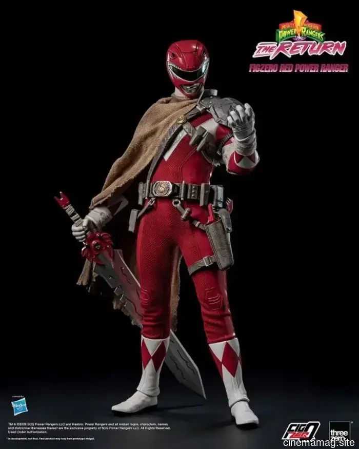 Threezero presenta la figura de sexta escala del Power Ranger Rojo de Mighty Morphin Power Rangers: The Return.