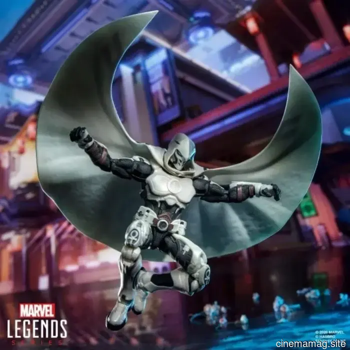Hasbro brings the Marvel Legends Series to life with Moon Knight, Jeff the Land Shark, Venom, Spider-Man, and Luna Snow from Marvel Rivals.