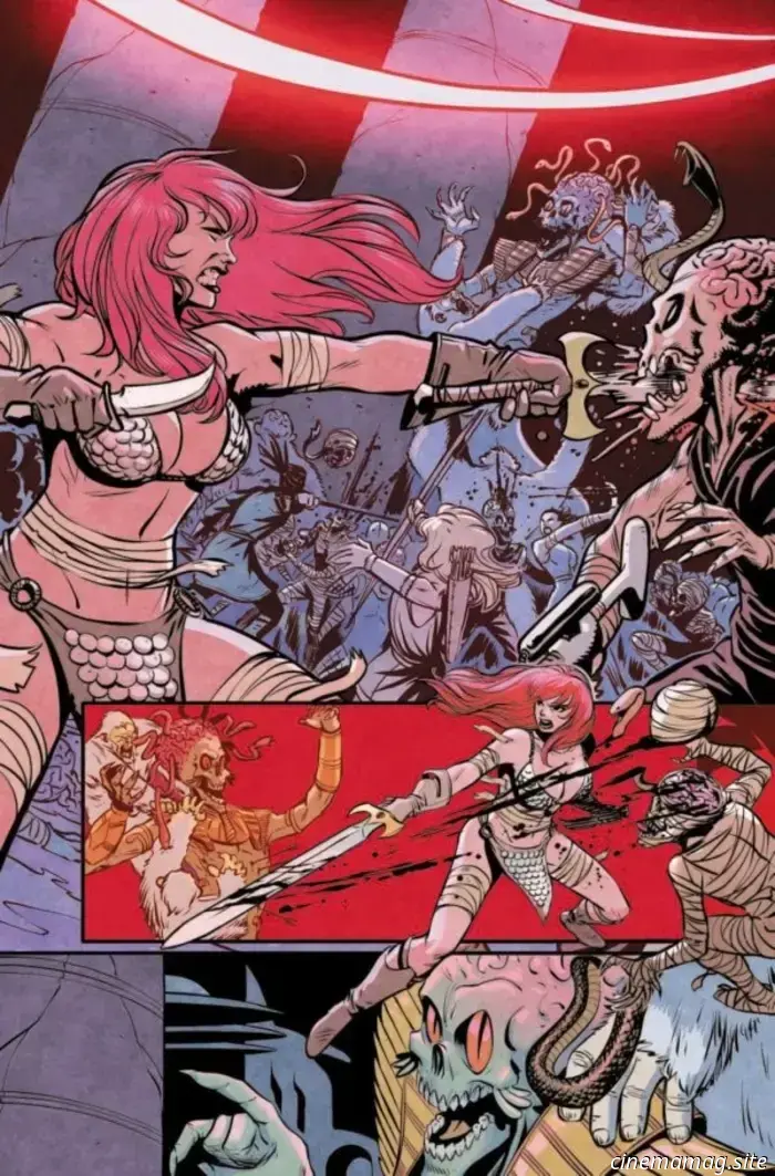 Get an exclusive first look at Red Sonja Attacks Mars #4 with an early preview.